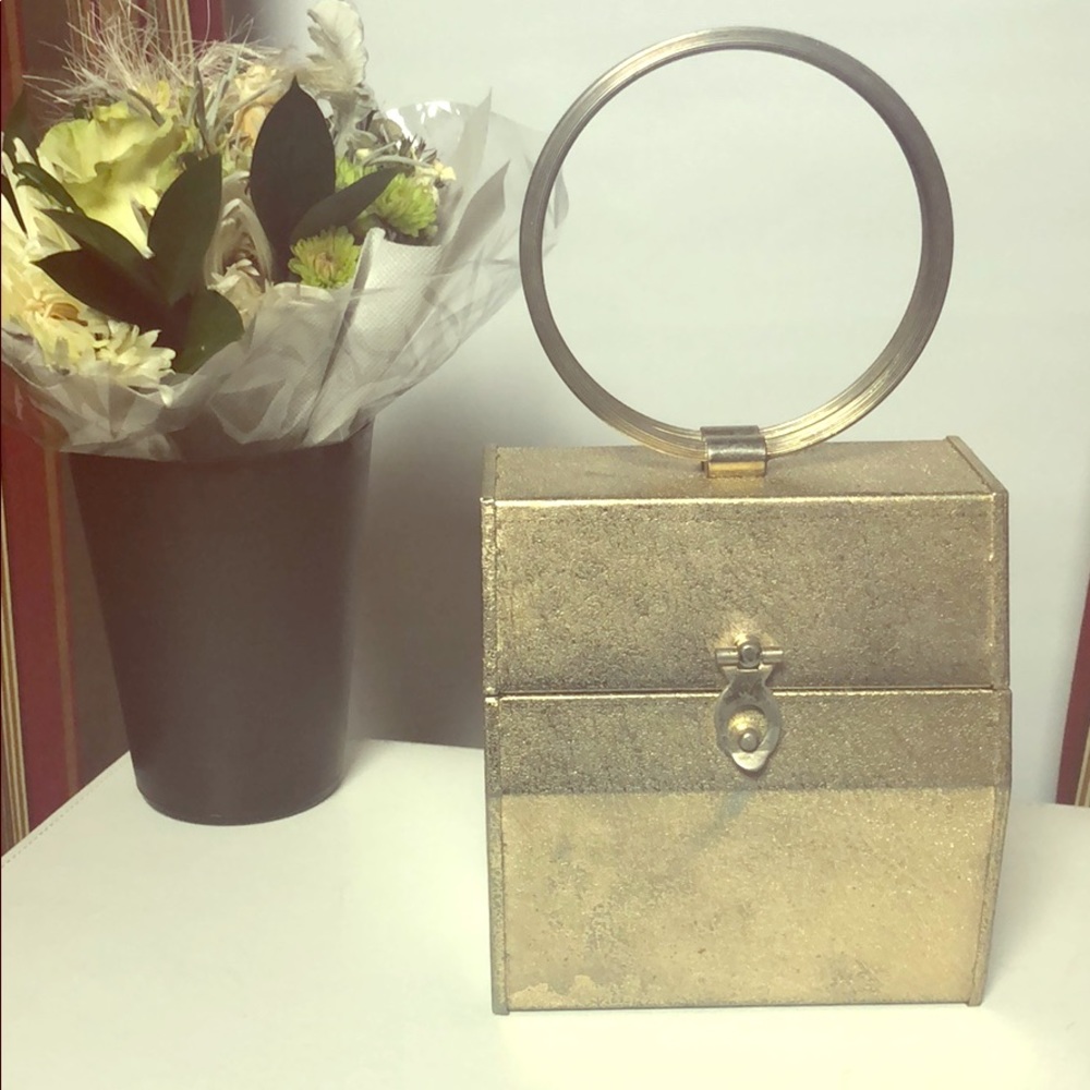 Vintage Walborg gold metal bag Made in Japan